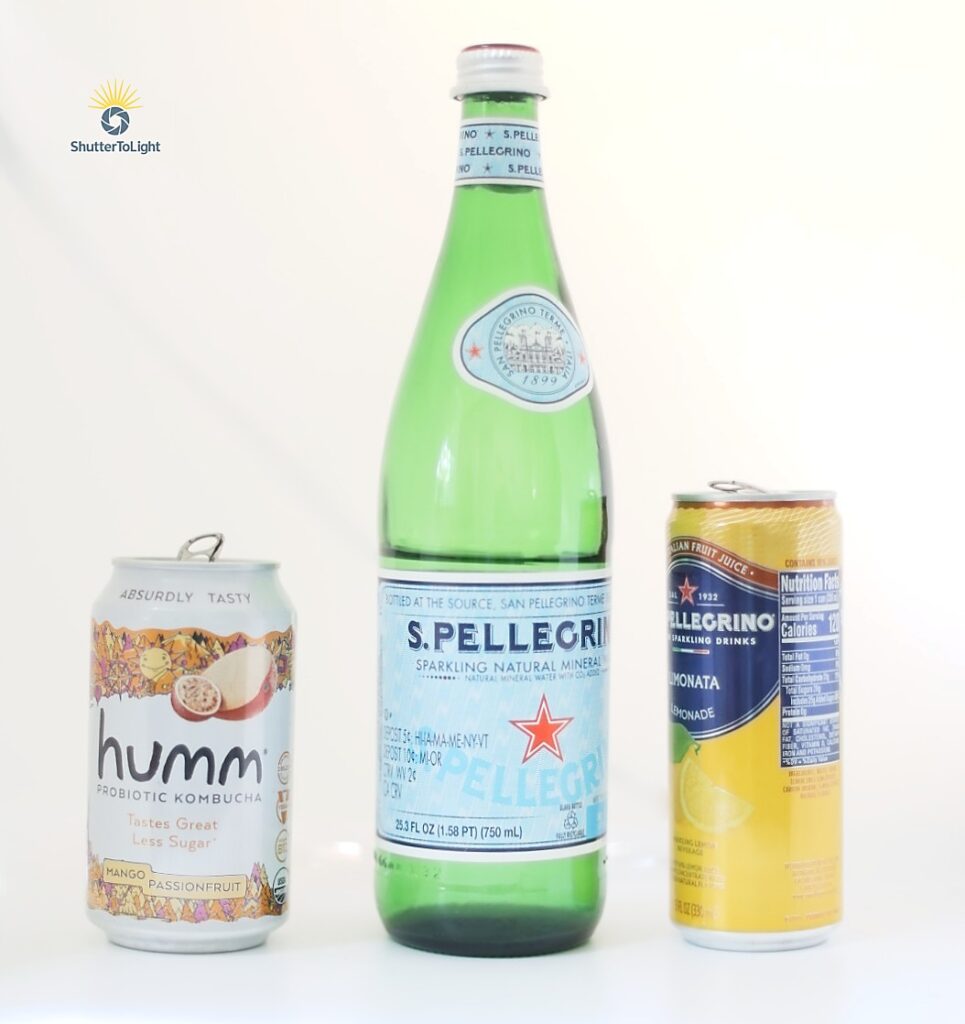 Sparkling water and kombucha ready to mix for a refreshing low-sugar drink